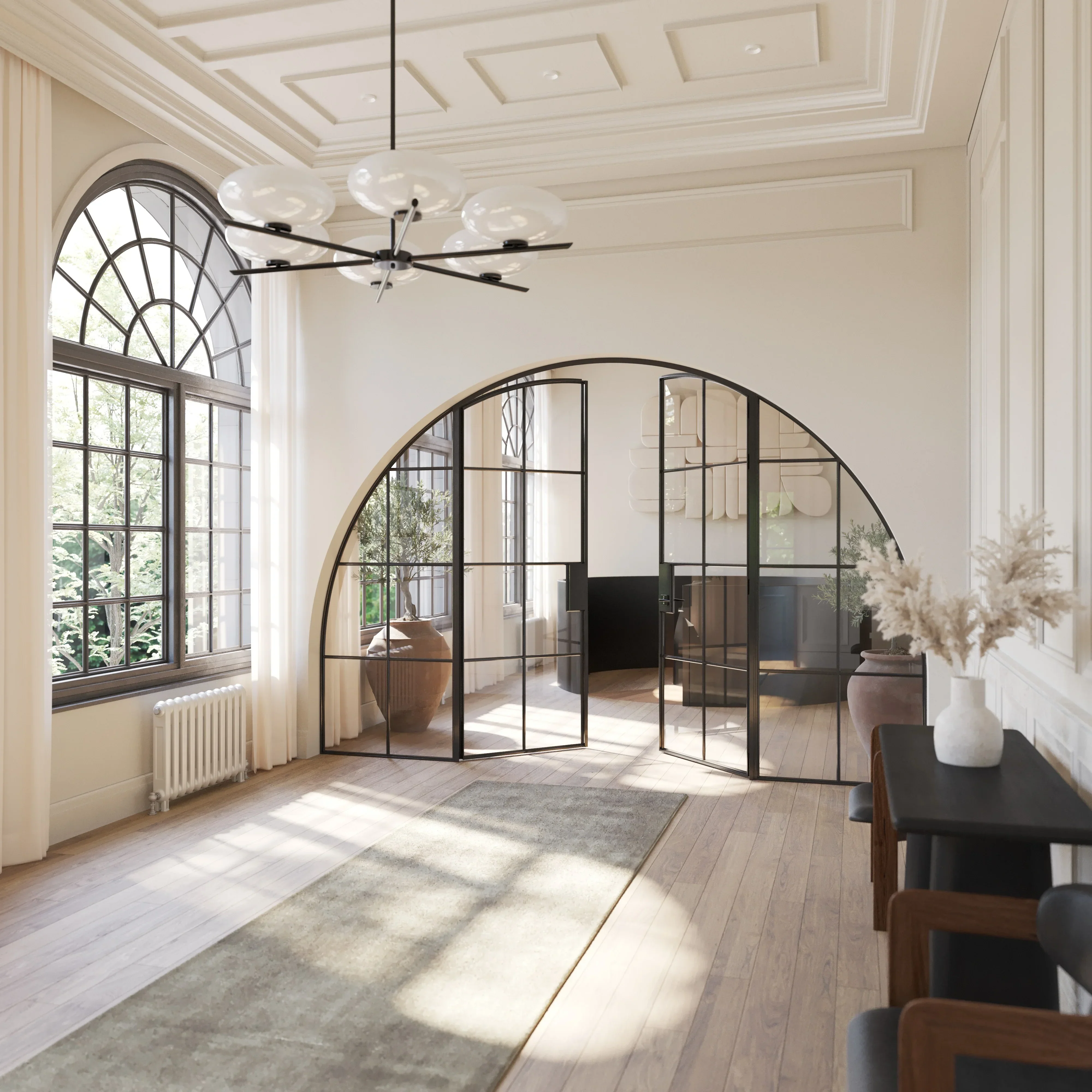 Air 5 Wide Interior with Side Windows - Double Full Arch | Standard Sizes - Image 2