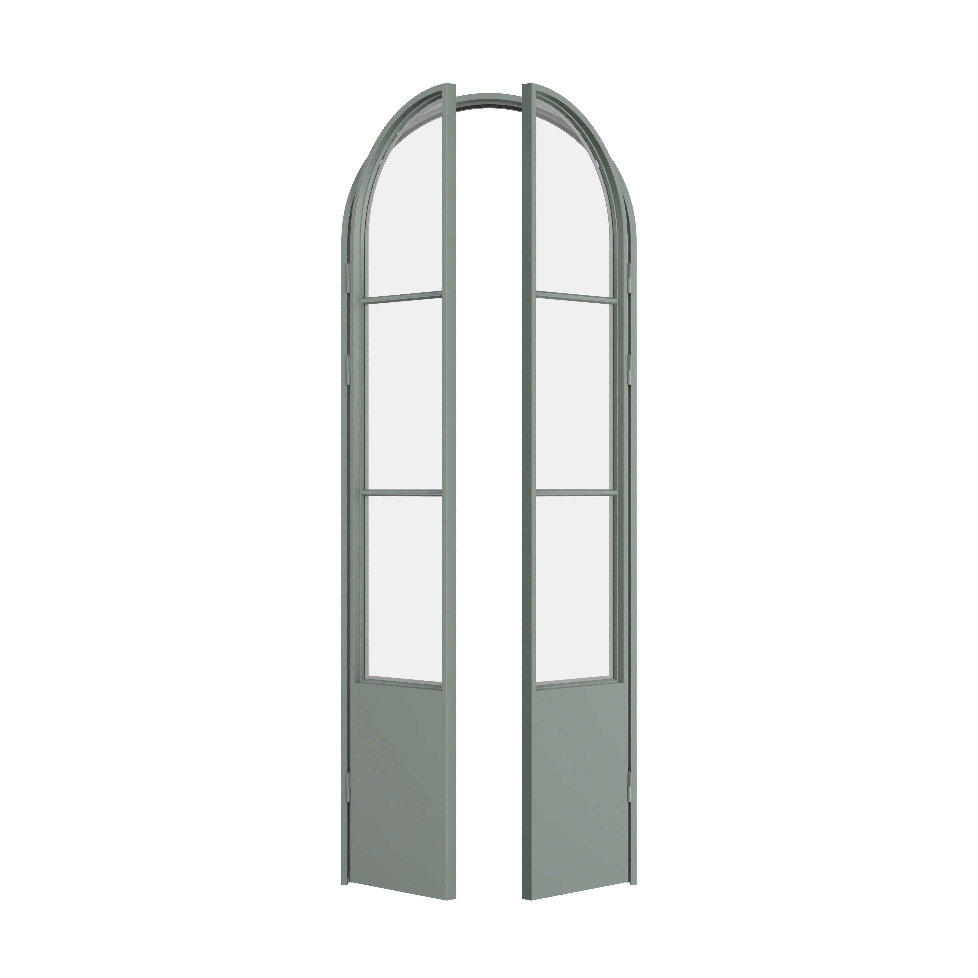Air Pantry with Kickplate - Double Full Arch in Montecito Mint - Image 4