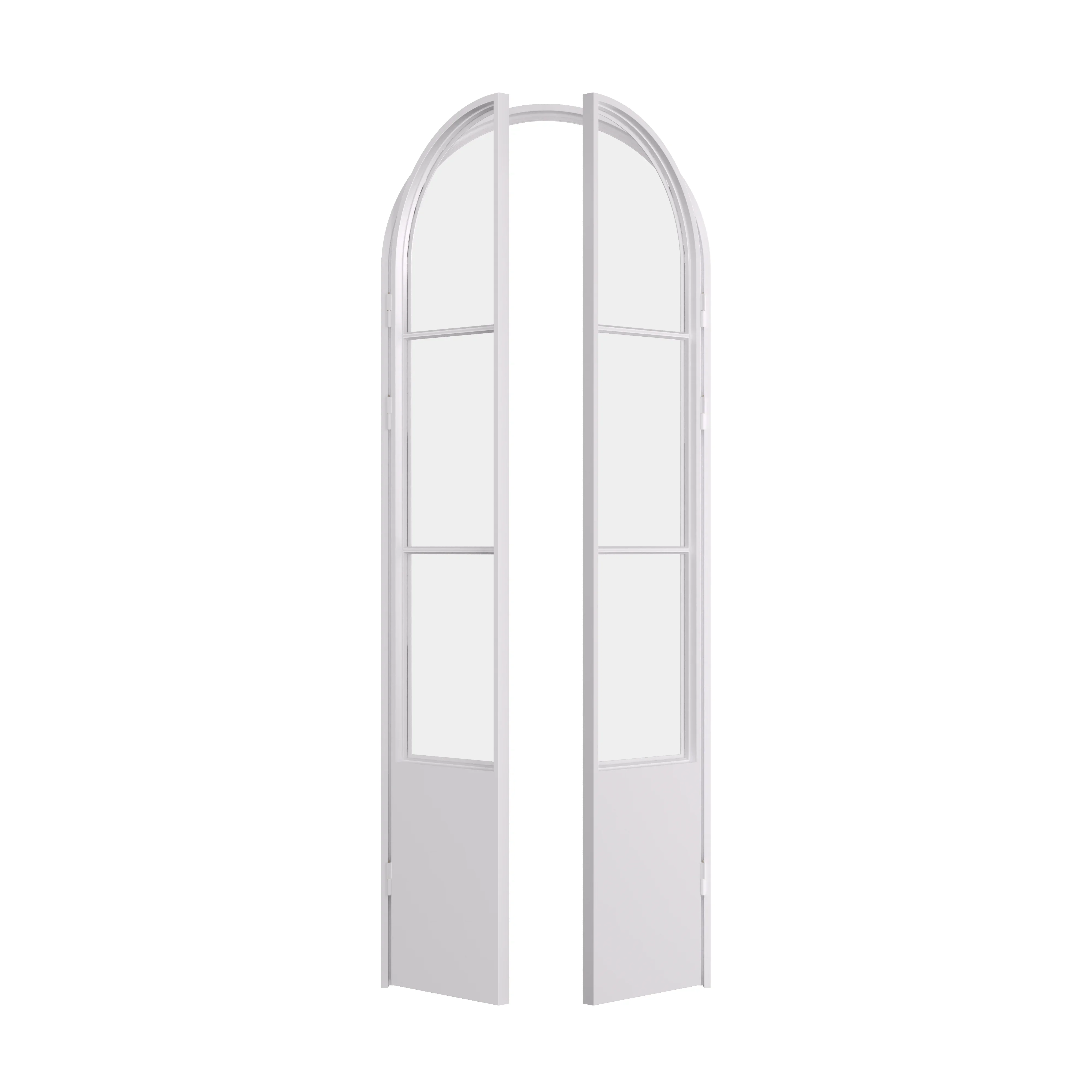Air Pantry with Kickplate - Double Full Arch in White - Image 4