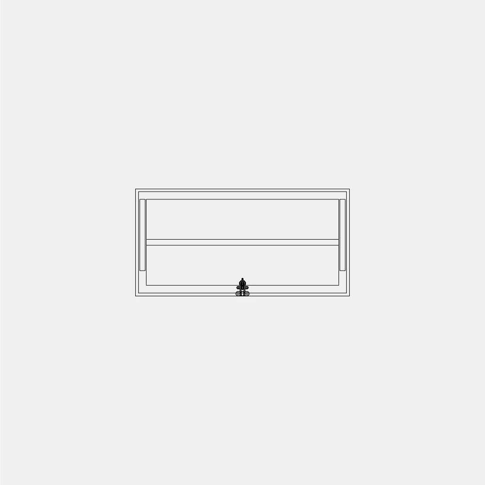 Air Window 1V 1H with Thermal Break and Ring Pull - Awning Landscape | Standard Sizes