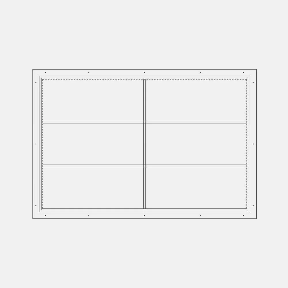 Air Window 1V 2H with Thermal Break - Fixed Landscape | Standard Sizes