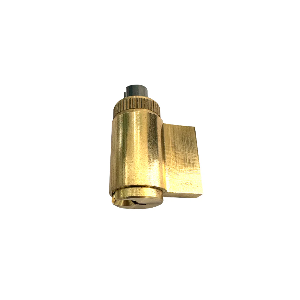 Schlage Key-Way Cylinder in Brass - PINKYS Key-In Lever - Image 3